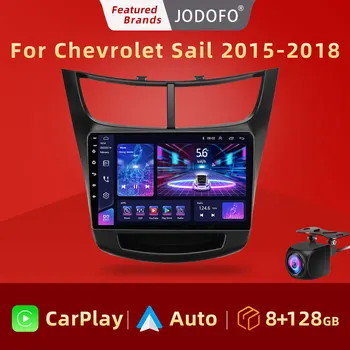Jodofo Android 11 Automašīnas Radio Multimediju Atskaņotāju Chevrolet Bura Aveo 2015 - 2018 Carplay Autoradio GPS DSP 36EQ 2Din DVD Stereo
