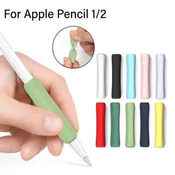 Dimanta Hock-pierādījums Stylus Pildspalvas Vāciņš skārienekrāna Pildspalva Grip Gadījumā Aizsargājošu Uzmavu SiliconeFor Apple Zīmuli 1/2