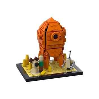 Celtniecības Bloki Komplekti Buildmoc Cartoon Movie Volless un Gromits Kosmosa Raķešu KM Uzstādīt Rotaļlietas Rotaļlietas Bērniem Bērnu Dāvanas