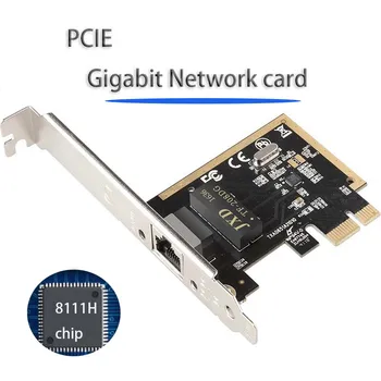 10/100/1000mbps Fast Ethernet RJ-45 LAN Adapteri spēļu adaptīvā Desktop PC Spēles Gigabit PCI-E Tīkla Karte PCI-E, lai Ethernet