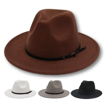 Vintage Jostas Vīriešu Cepuru Rudens Gangsteris Džeza Filca Cepures Retro Trilby Cepures Vīriešiem Gadījuma, Klasiskās Fedora Britu Dzīvoklis Malām Sieviešu Cepure