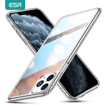 EAR iPhone 11 Lieta Rūdīts Stikls Aizmugurējais Vāciņš iPhone 12 Lieta SE 2020 11 X XR XS Max 8 7 Luksusa Vāciņš iPhone 11Pro Maks.