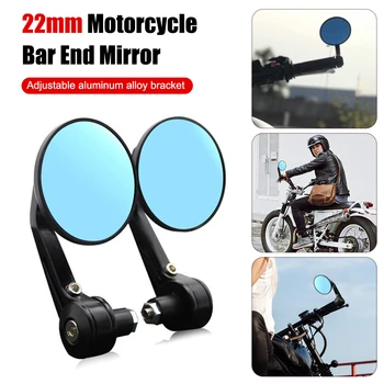 2gab Motociklu Spoguļi Bārs Beigām Atpakaļskata Spogulis 22mm Stūrei 360 Grādu Regulējami Sānu Spoguļi Motociklu, Motorolleru