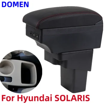 Jauns Hyundai SOLARIS Elkoņbalsti rūtiņu Hyundai accent/solaris 2013 2014 2015 2016 Uzglabāšanas kaste Auto Piederumi Interjera Daļa