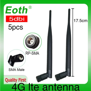 Eoth 5gab 4G lte 5dbi antenu SMA Male female Connector Plug antenne maršrutētāja ārējo bezvadu atkārtotājs par huawei maršrutētāju
