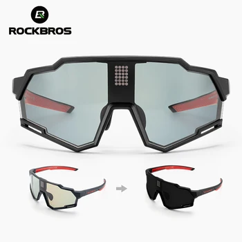 ROCKBROS Polarizētās Saulesbrilles Velo Brilles Elektronisko Krāsu Mainīt Brilles UV400 Drošības Bike Velosipēdu Brilles Sporta Brilles