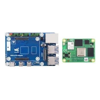 CM4 Lai Pi4B Expansion Board+CM4 Core Valdes WIFI 1G+8G EMMC 4 X USB3.0+RJ45 Gigabit Ethernet Ports
