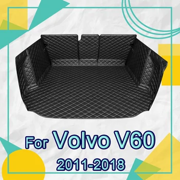 APPDEE Automašīnas bagāžnieka paklājs Volvo V60 2011 2012 2013 2014 2015 2016 2017 2018 kravas starplikas paklāju interjera aksesuāri vāciņu