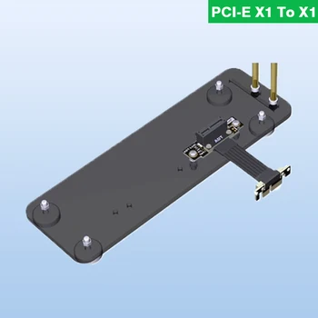 PCI-E X1, Lai X1 Pagriezt 90 Grādu Stāvus Dual taisnā Leņķī pagarinātāja Vadi, Ieskaitot Pamatnes Magnētisko Kājām PCIe 4.0 X1 (16.G/bps)
