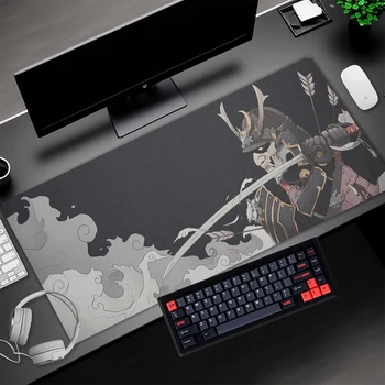 Pelēkās Peles Paliktnis Samurai Datora Tastatūru Anime Apdares Spēļu Gamer Pc Galda Playmat Galda Pad Spēli Pad Pc Spēļu Piederumi
