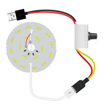 5V White USB LED Apgaismojuma Panelis PLR USB Mobilo Gaismas Avārijas Nakts Gaisma