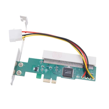 PCIE, lai PCI Adapter PCI Express X1, lai PCI Paplašināšanas Karti Stāvvadu ASM1083 Chipset PCI-E Pārveidotāja Adapteris ar 4Pin Barošanas Savienotājs