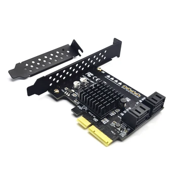 PCI Express Raid Karti 4Port SATA 3.0 Pievienot Uz Kartes Marvell 88SE9230 Chipset Atbilst PCI-E Specifikācija pārskatīšana 2.2 for PC
