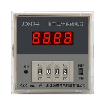 JDM9-4 JDM9-6 Ciparu Elektroniskās balsu Skaitīšanas Releju 4 Cipari/6 Cipari AC220V AC380V