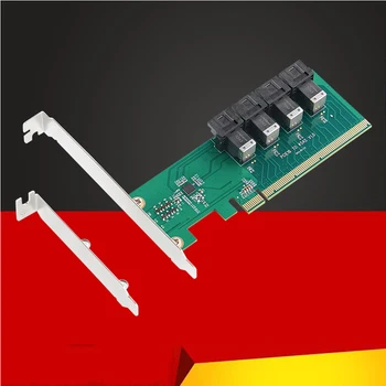 U. 2 uz PCIE Adapteri PCI Express Gen3 3.0 X16, lai 4) Ostas MiniSAS HD SFF-8643 Paplašināšanas Karti Converter Stāvvada par PCI-E NVME U. 2 SSD